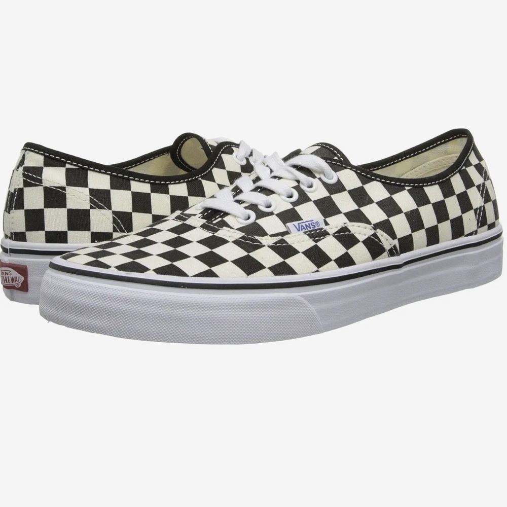 Vans Black and White Checkerboard Sneakers